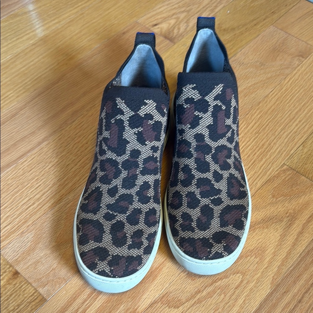Rothy’s Leopard Print Slip-On chukka sneakers